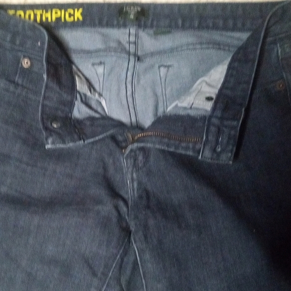 J. Crew Toothpick Straight Dark Wash 5 Pocket Cotton Denim Jeans Size Size 28 - Picture 8 of 11